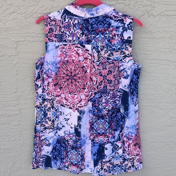 Cathy Daniels Sz S NWT Sleeveless Button Down - Picture 4 of 12